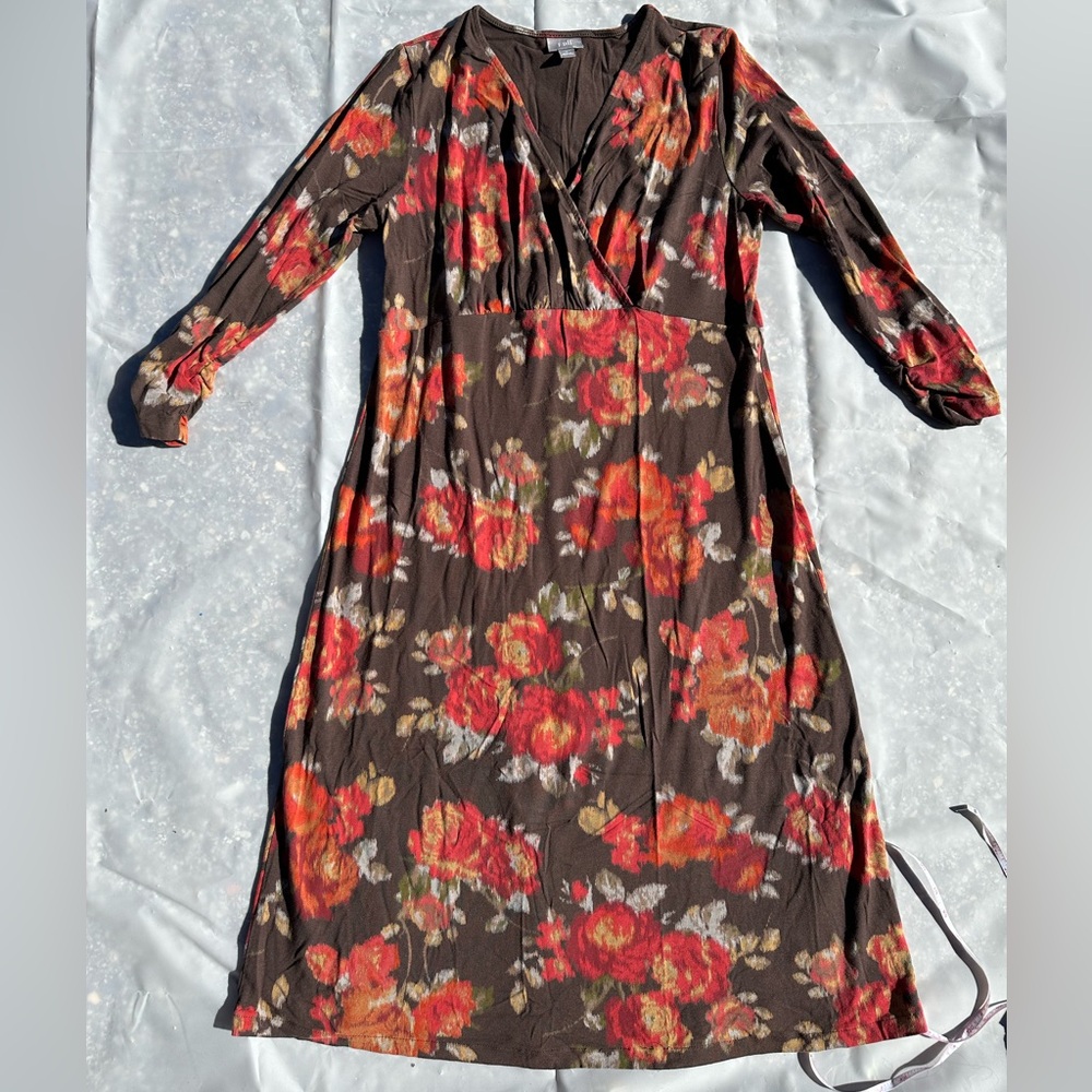 Your Thanksgiving dress! GUC Floral 3/4 Sleeve Dress
By Garnet Hill